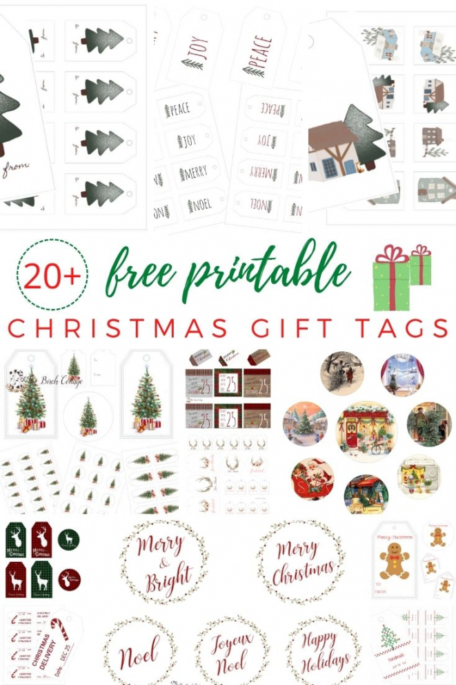 Free Christmas Tags Printable - Printable - + Free Printable Christmas Gift Tags - The Birch Cottage