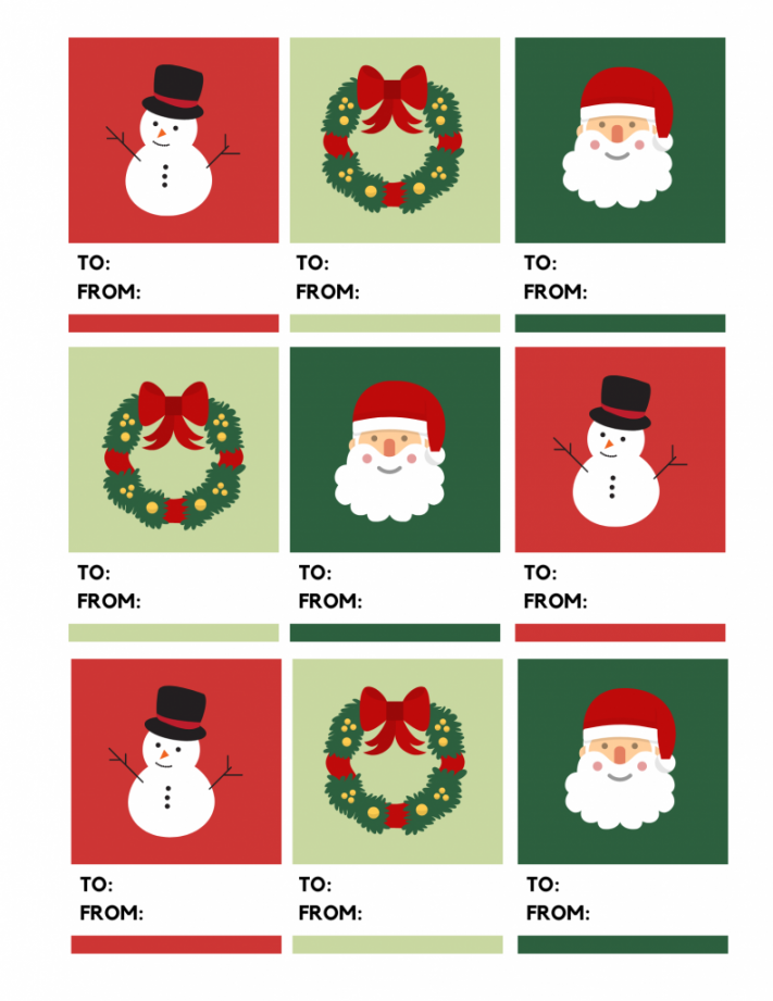 Christmas Tags Free Printable - Printable -  Free Printable Christmas Tags You Can Print At Home - So Festive!