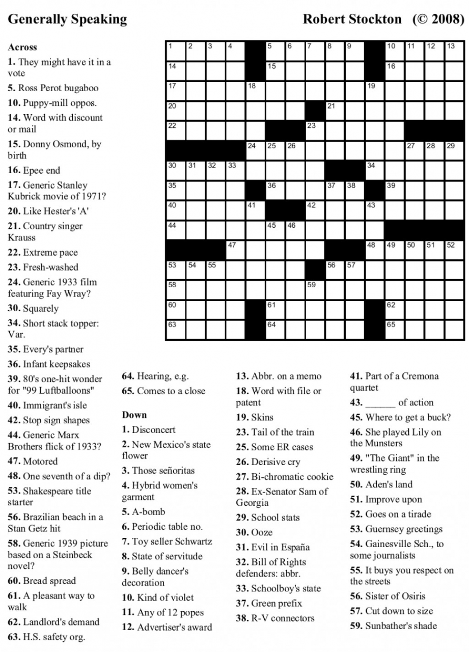 Free Easy Printable Crossword Puzzles For Adults - Printable - Free Printable Crosswords Medium Difficulty