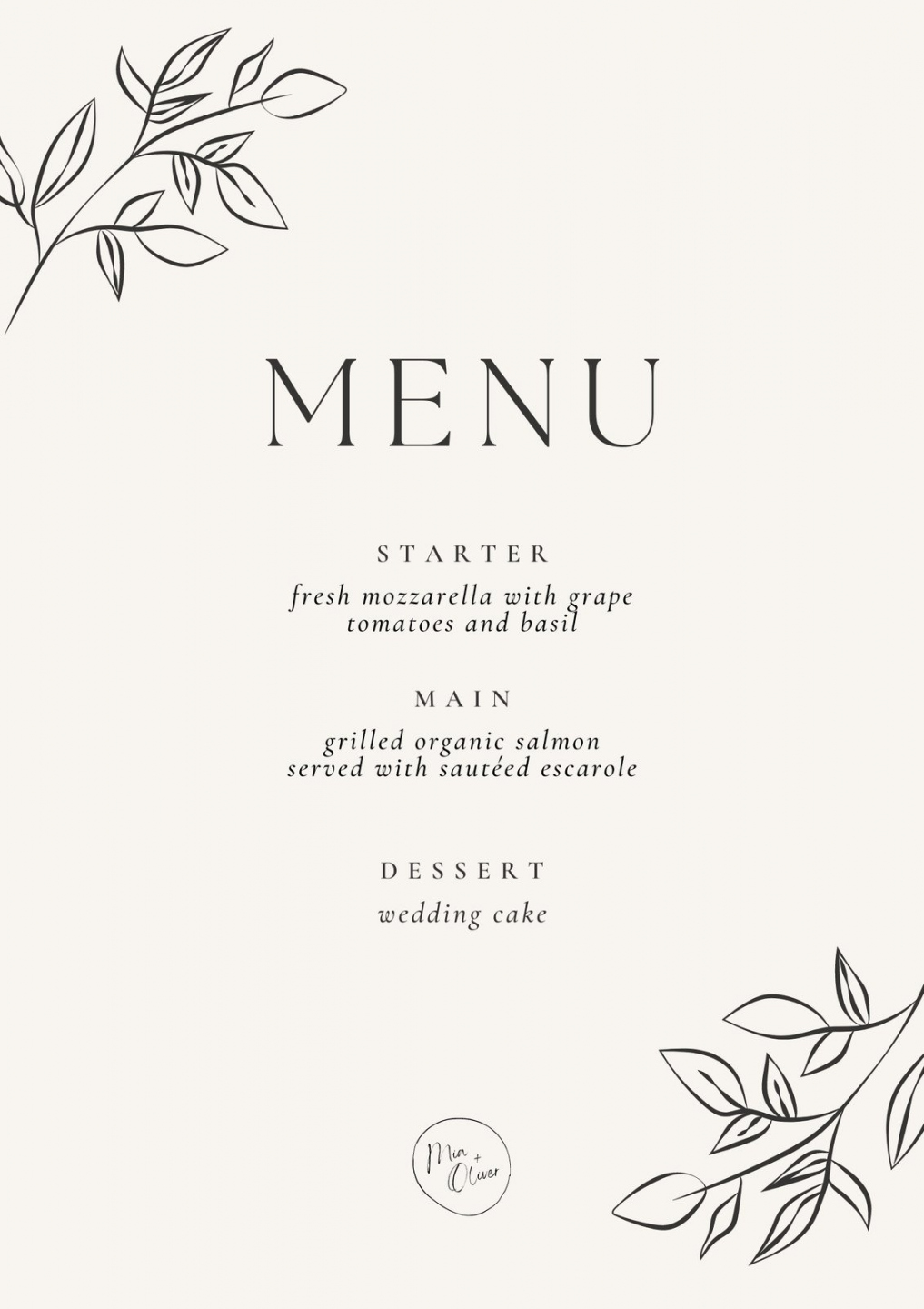 Free Printable Menu Templates - Printable - Free printable, customizable wedding menu templates  Canva