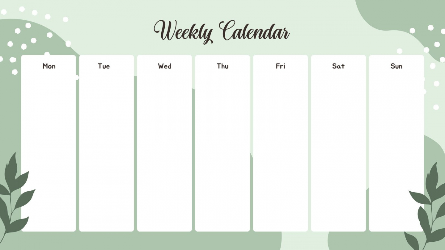 Free Weekly Calendar Printable - Printable - Free, printable, customizable weekly calendar templates  Canva