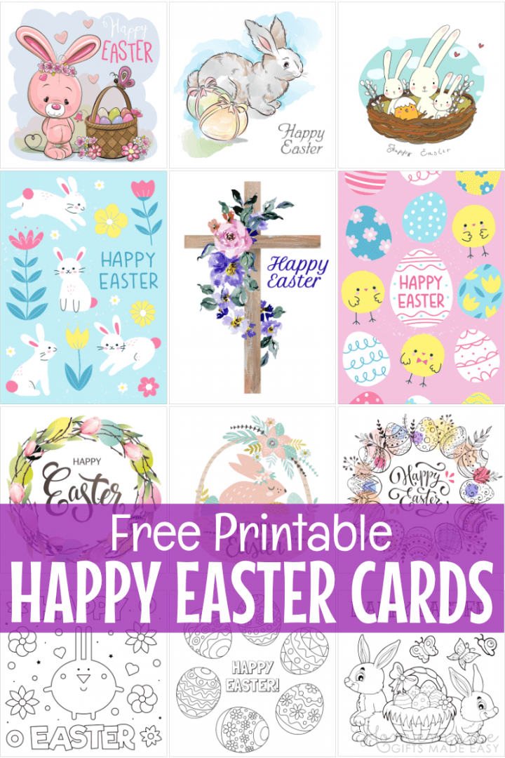 Free Printable Easter Cards - Printable - Free Printable Easter Cards  Easter Card Templates