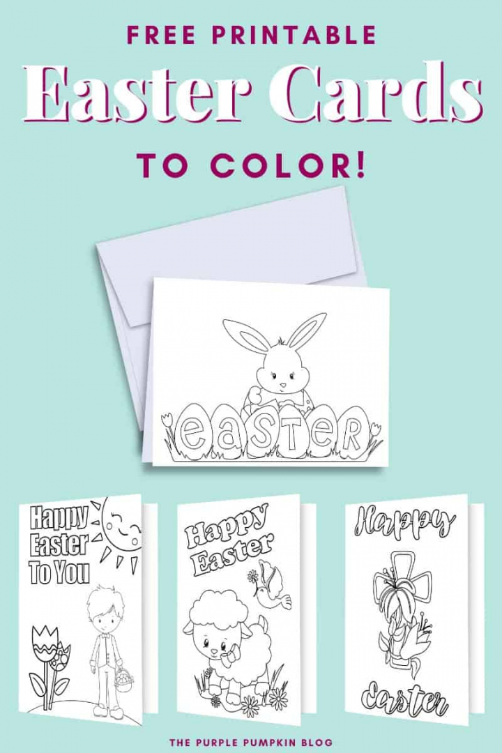 Free Printable Easter Cards - Printable - Free Printable Easter Cards to Color  Fun Easter Activities for Kids