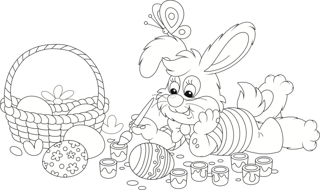 Free Printable Easter Color Pages - Printable -  Free Printable Easter Coloring Pages for Kids and Adults