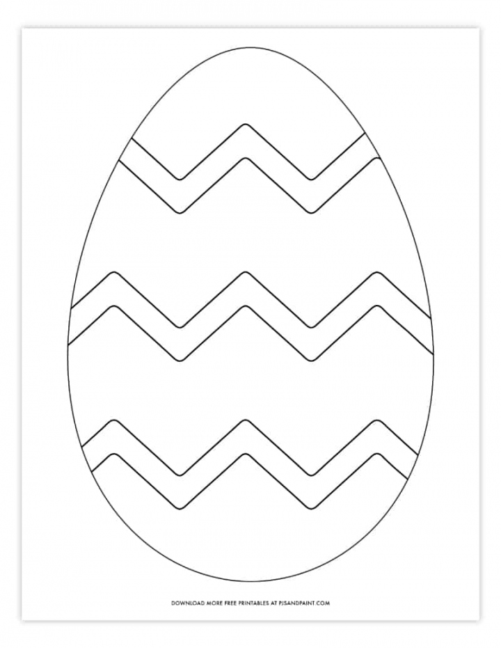 Easter Eggs Printable Free - Printable - Free Printable Easter Egg Coloring Pages - Easter Egg Template