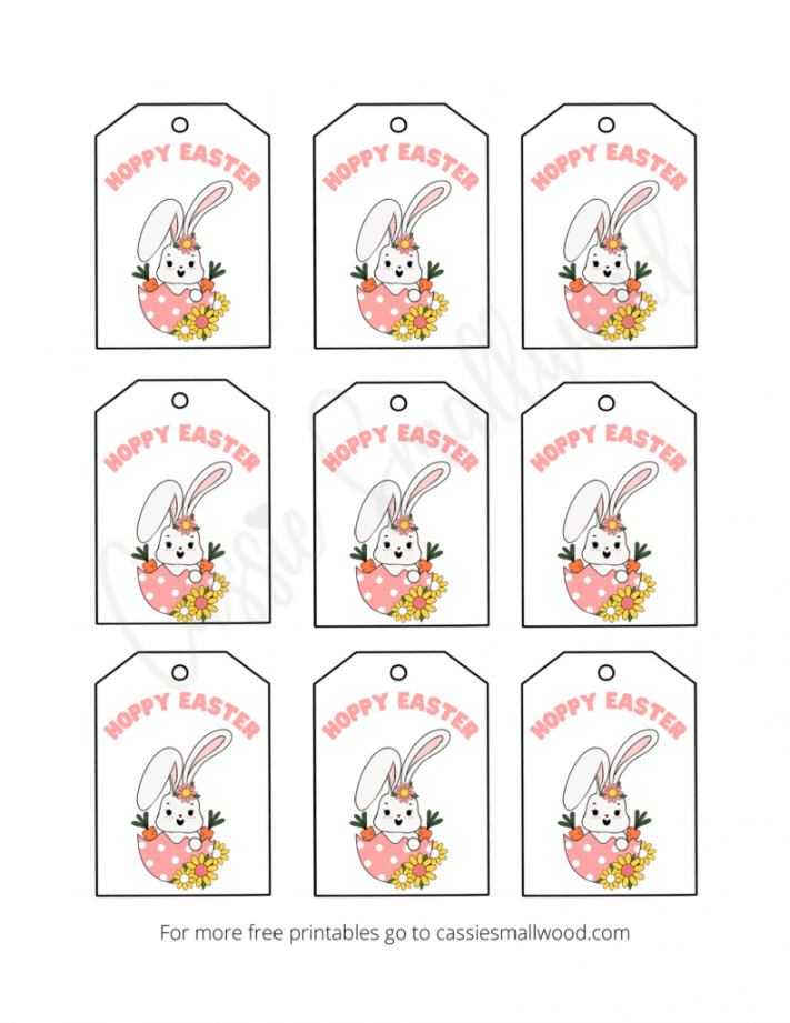 Free Printable Easter Tags - Printable - Free Printable Easter Tags  Unique Designs - Cassie Smallwood