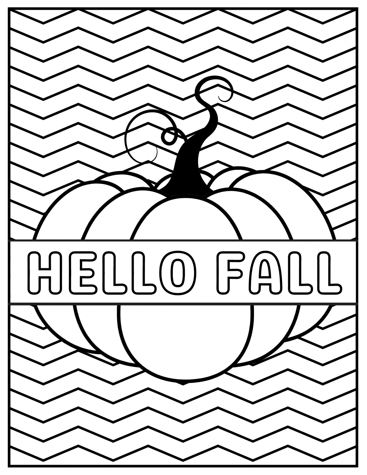 Free Fall Coloring Pages Printable - Printable -  Free Printable Fall Coloring Pages - Prudent Penny Pincher