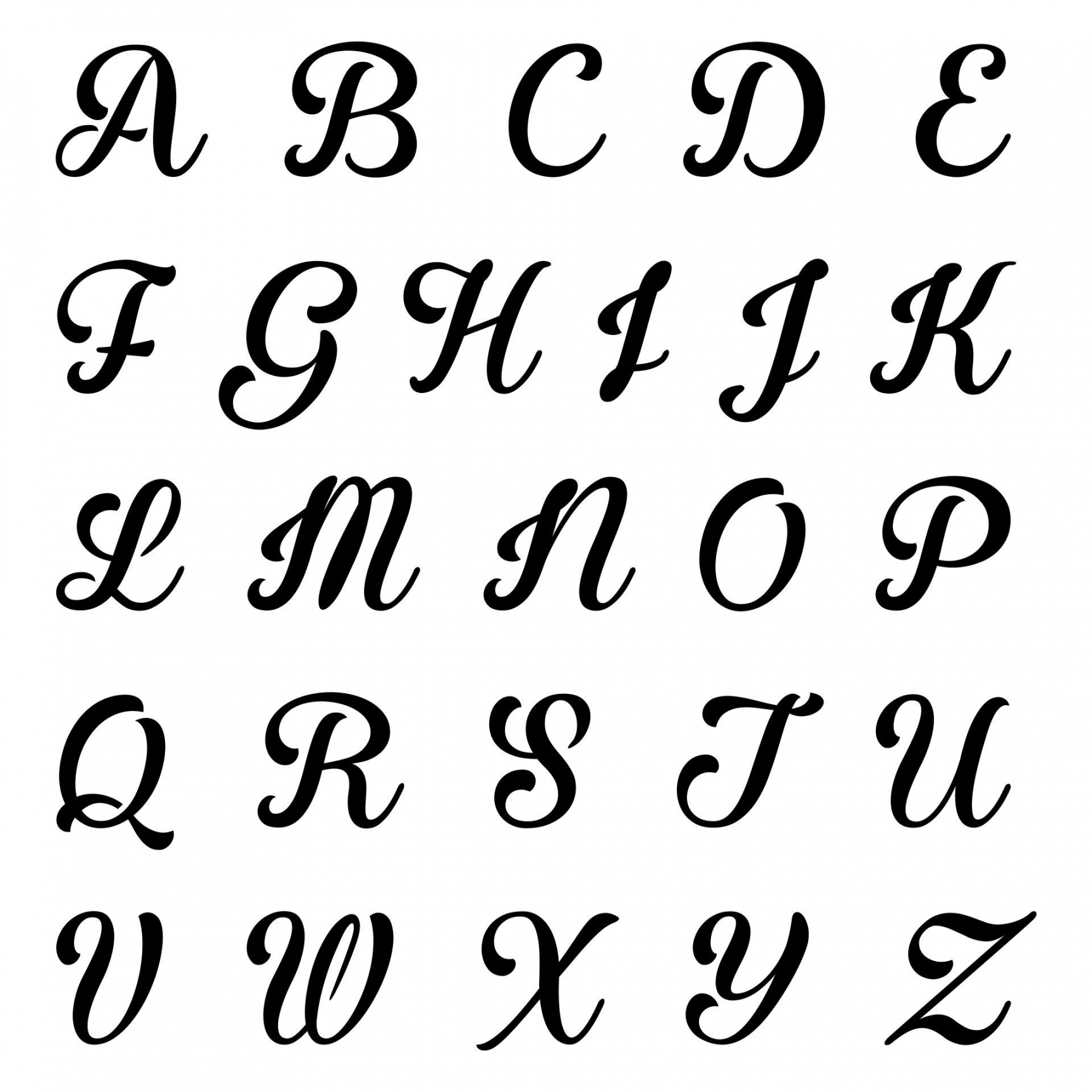 Fancy Letter Stencils Free Printable - Printable - Free Printable Fancy Letter Stencils  Free printable letter
