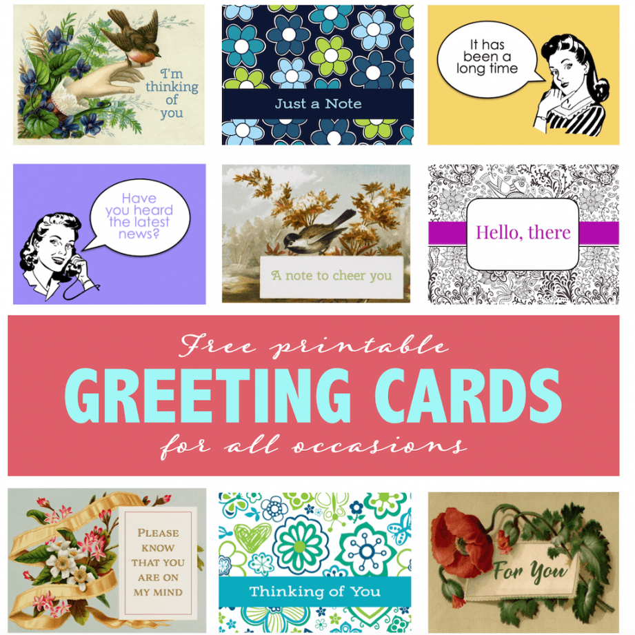 Free Printable Cards For All Occasions - Printable - Free Printable Greeting Cards for All Occasions - Flanders Family
