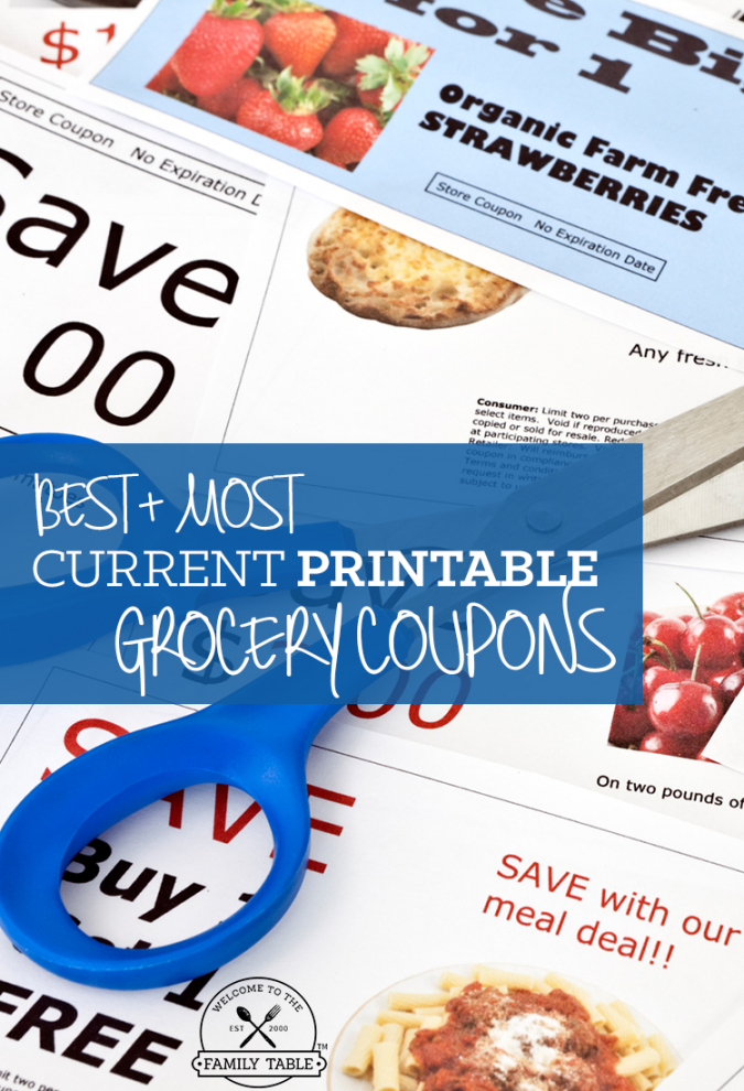 Free Printable Food Coupons - Printable - Free Printable Grocery Coupons - Welcome to the Family Table™