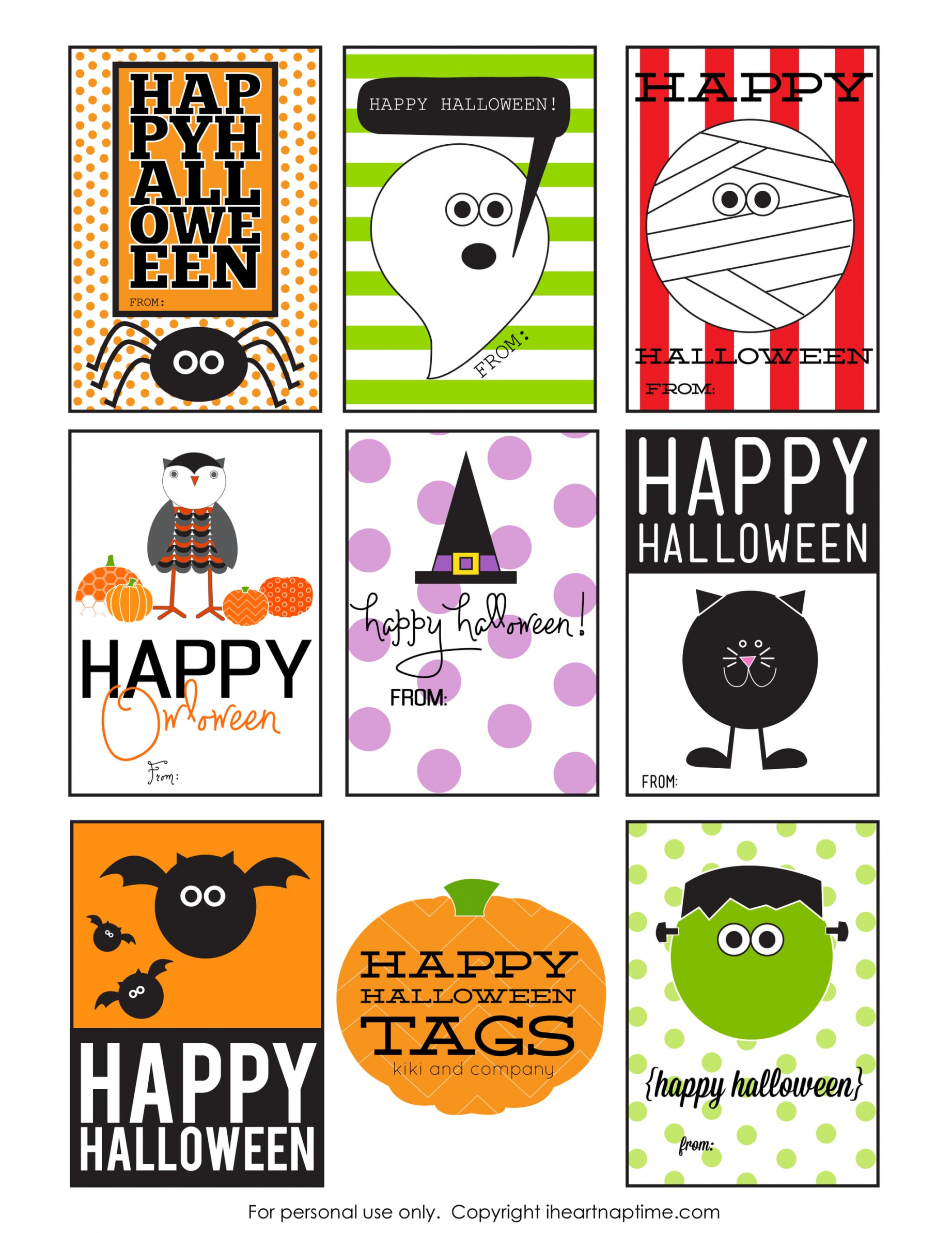 Free Printable Halloween Tags - Printable - Free Printable Halloween Gift Tags  POPSUGAR Smart Living