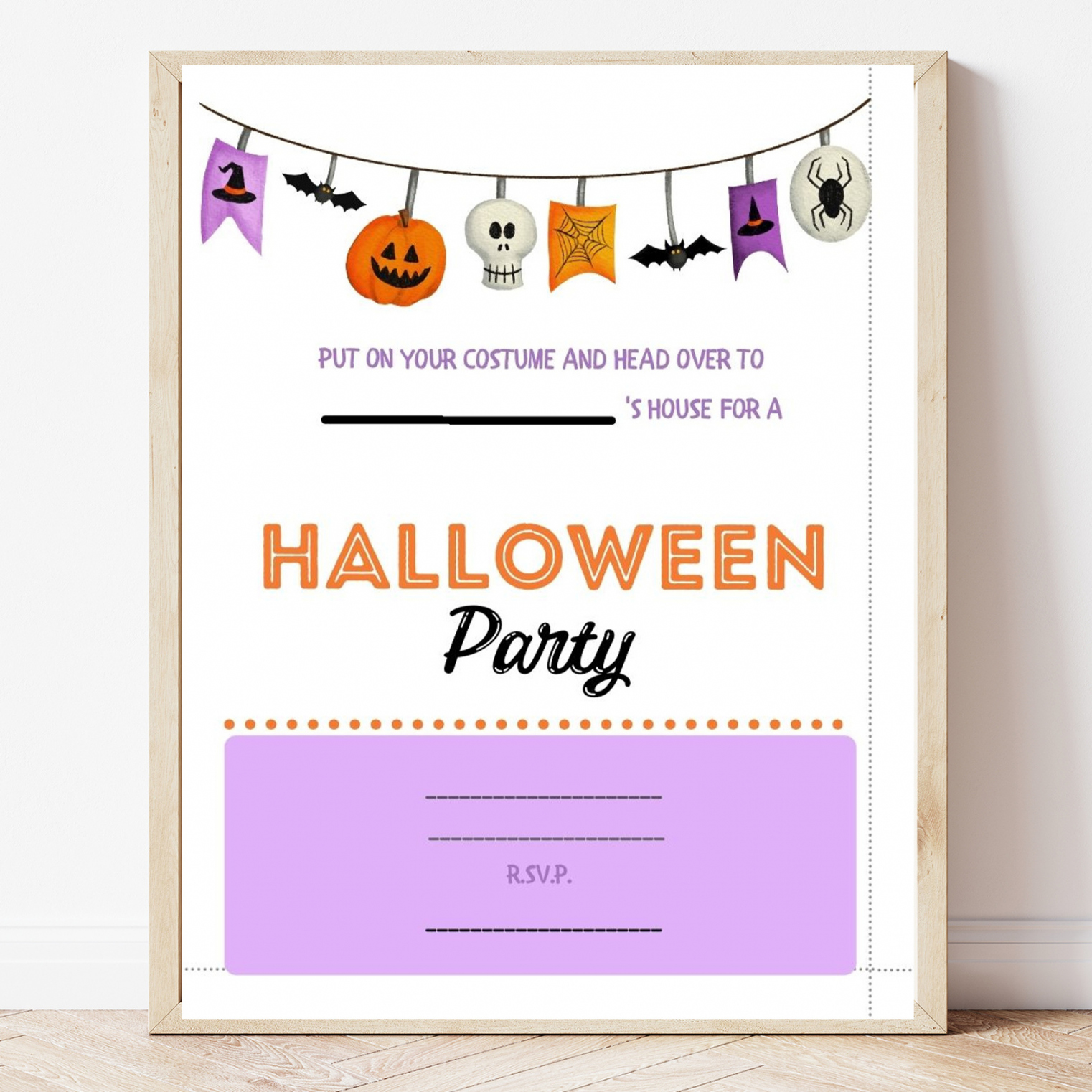 Free Printable Party Invitations - Printable - Free Printable Halloween Party Invitation - Sweet Pea