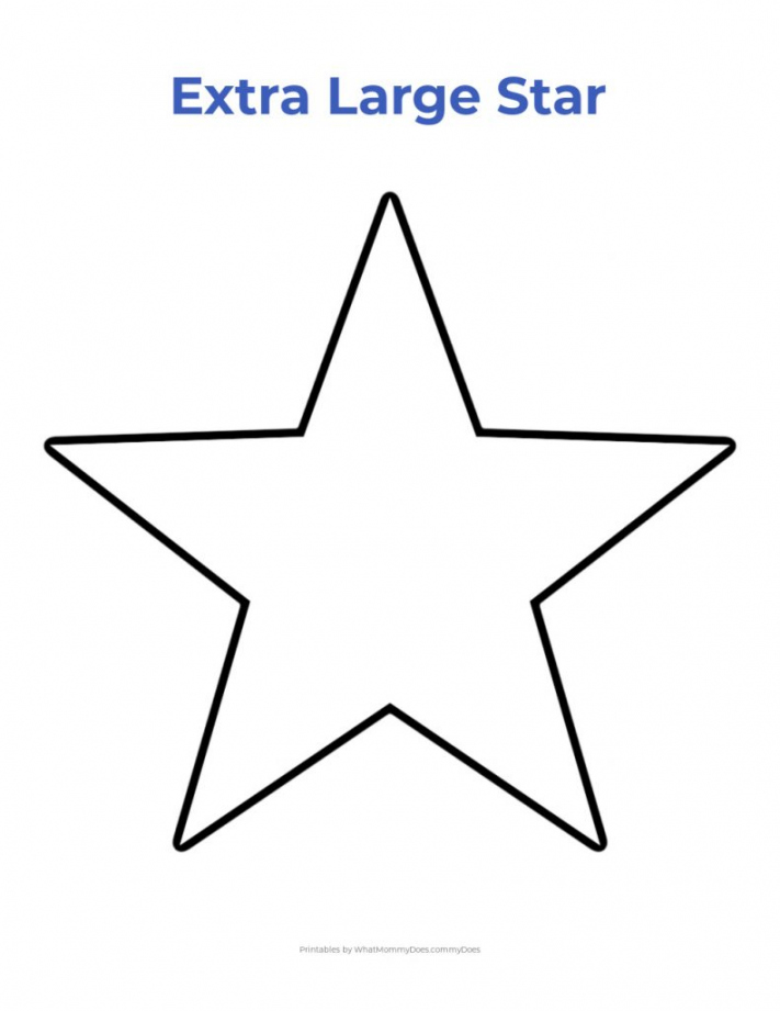 Free Star Printable Template - Printable - Free Printable Heart Stencils & Star Templates  What Mommy Does