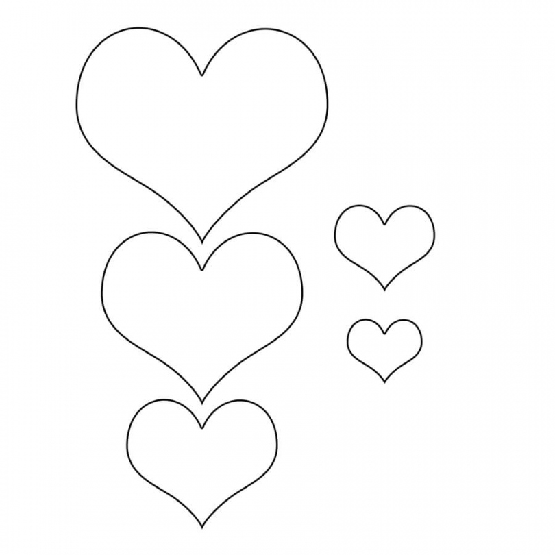 Free Printable Heart Template - Printable -  Free Printable Heart Templates - download heart templates for free!