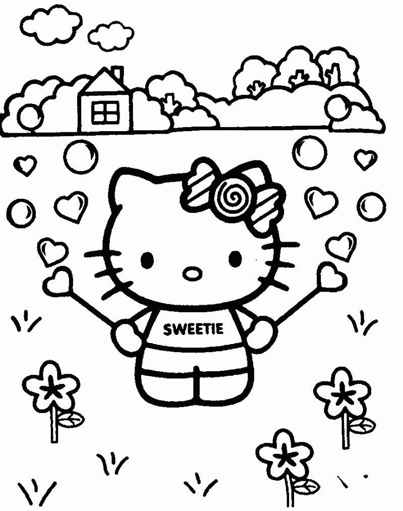 Free Printable Hello Kitty Coloring Pages - Printable - Free Printable Hello Kitty Coloring Pages For Kids