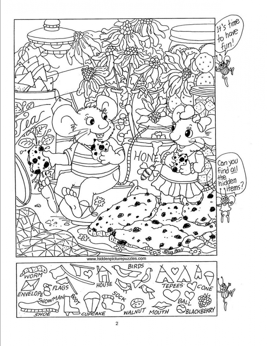 Free Hidden Pictures Printable - Printable - Free, Printable Hidden Picture Puzzles for Kids
