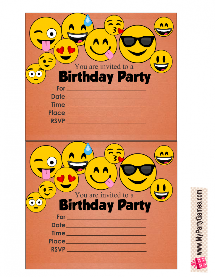 Free Printable Birthday Party Invitations - Printable -  Free Printable Kids