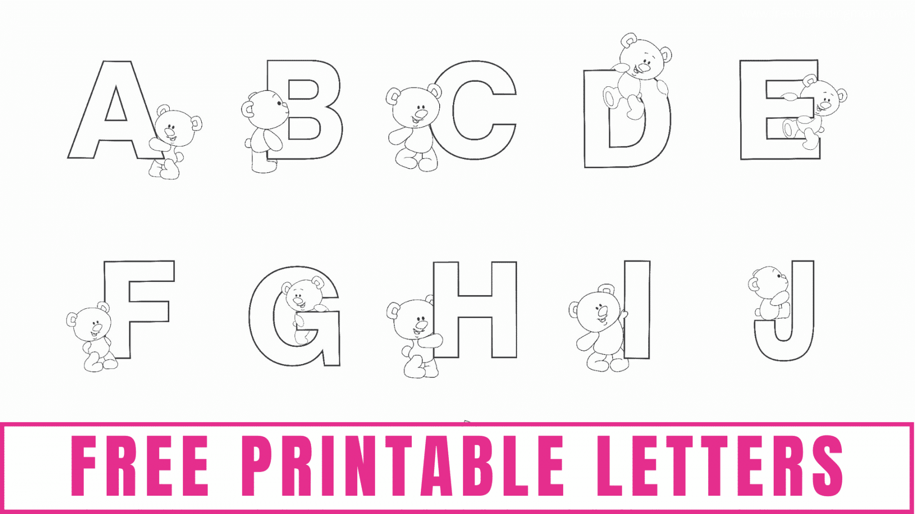 Free Printable Alphabet Letters - Printable - Free Printable Letters and Alphabet Letters - Freebie Finding Mom