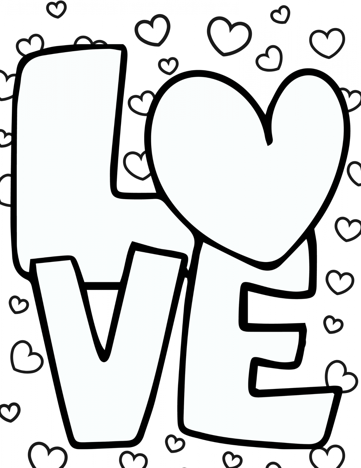 Printable Free Coloring Pages - Printable - Free Printable Love Coloring Pages for Kids and Adults