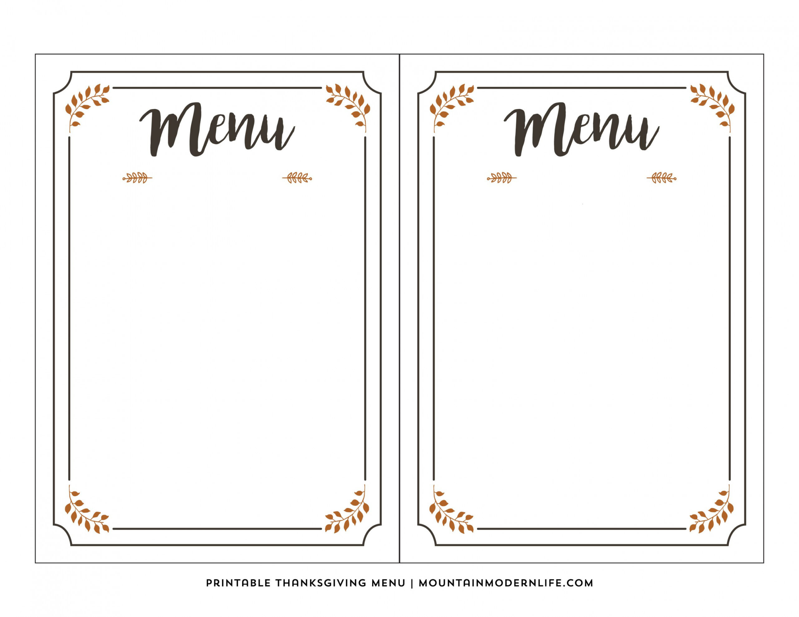 Free Printable Menu Templates - Printable - Free printable menu template, Printable menu template, Free