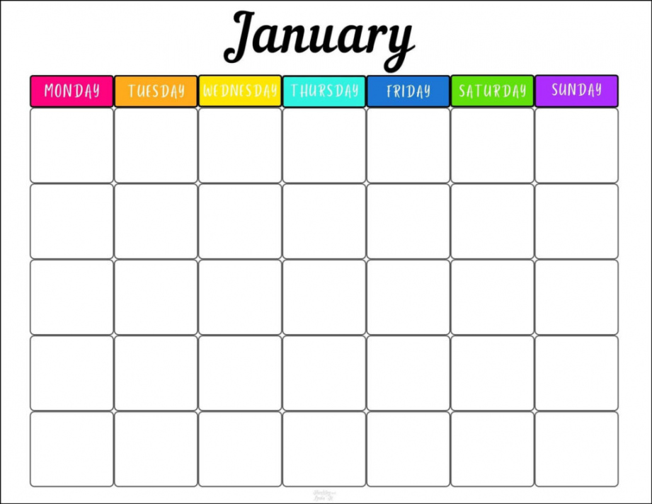 Free Printable Cute Blank Calendar - Printable - Free Printable Monthly Schedule Template-Two Cute Designs!