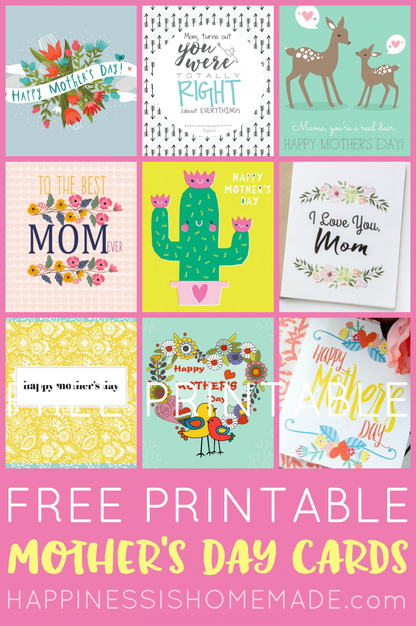 Free Printable Mothers Day Cards - Printable - Free Printable Mother