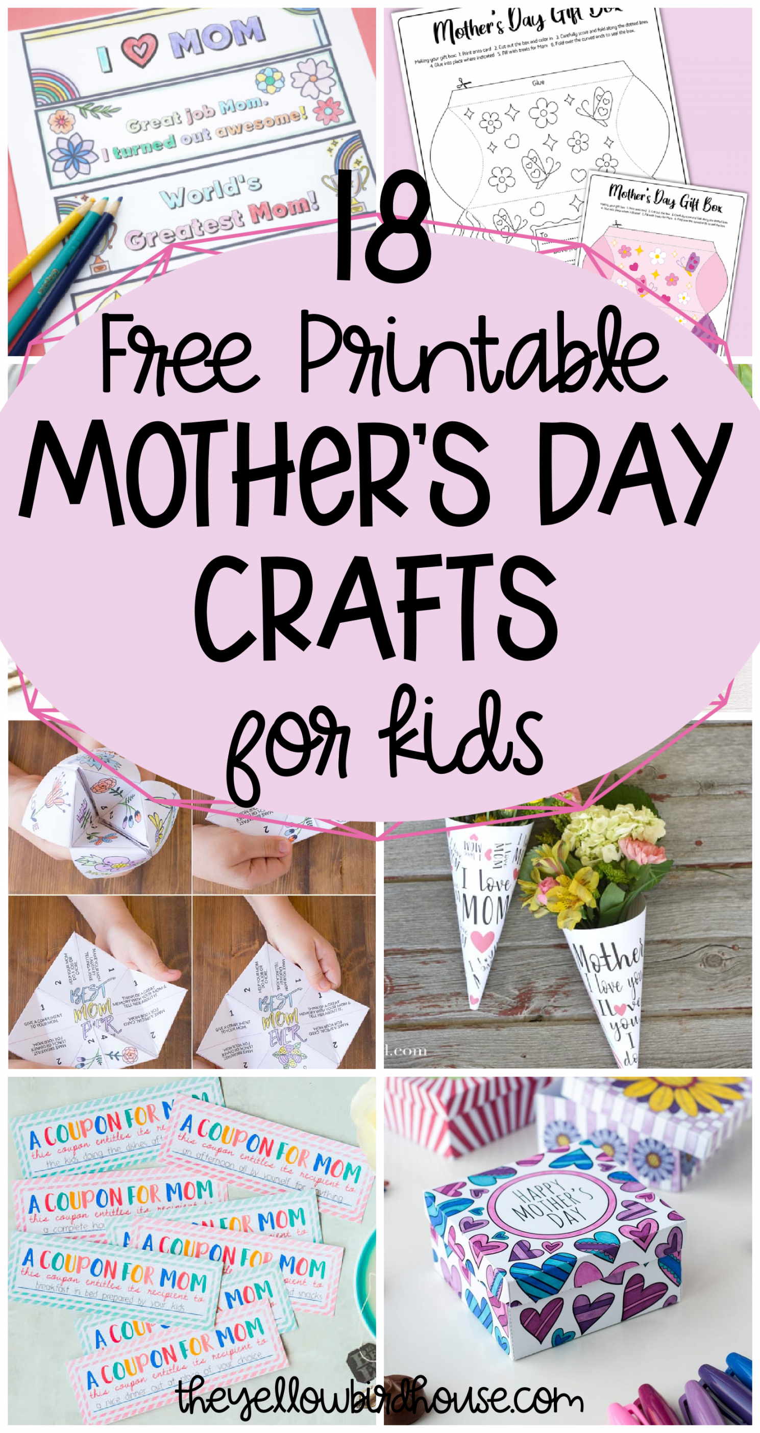 Free Printable Mothers Day Crafts - Printable -  Free Printable Mother