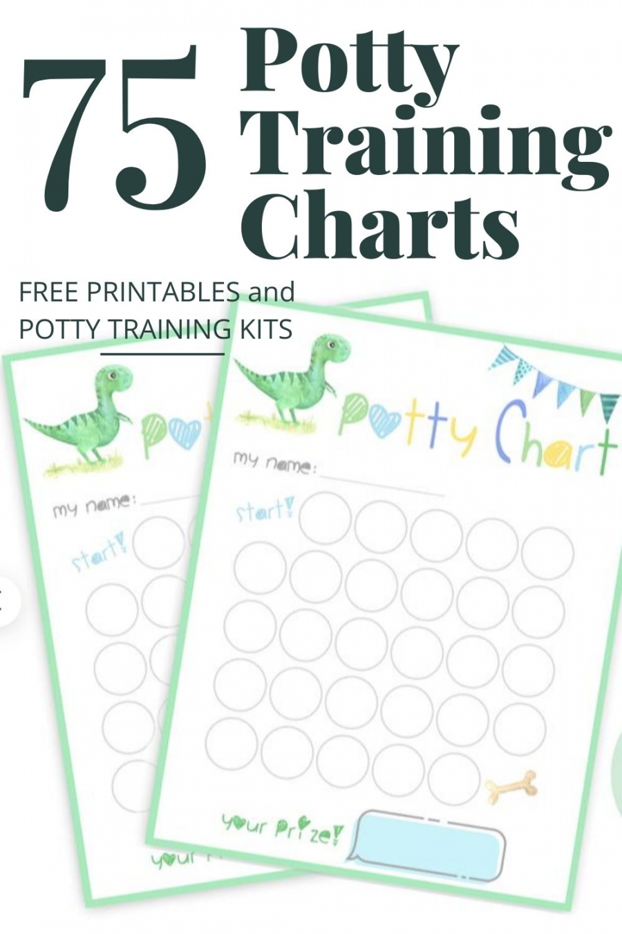 Free Printable Potty Charts - Printable -  Free Printable Potty Training Charts for Boys & Girls