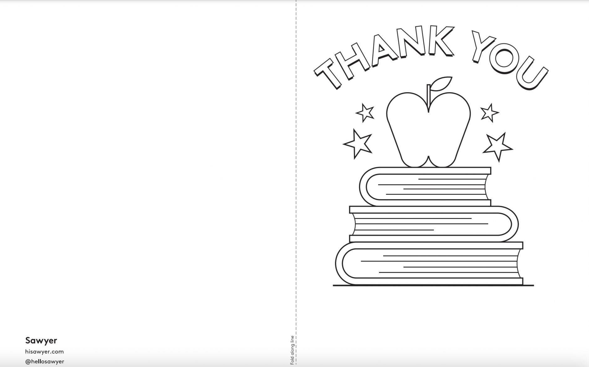 Free Printable Thank You Teacher Card Printable - Printable - Free printable teacher appreciation card  Sawyer Blog