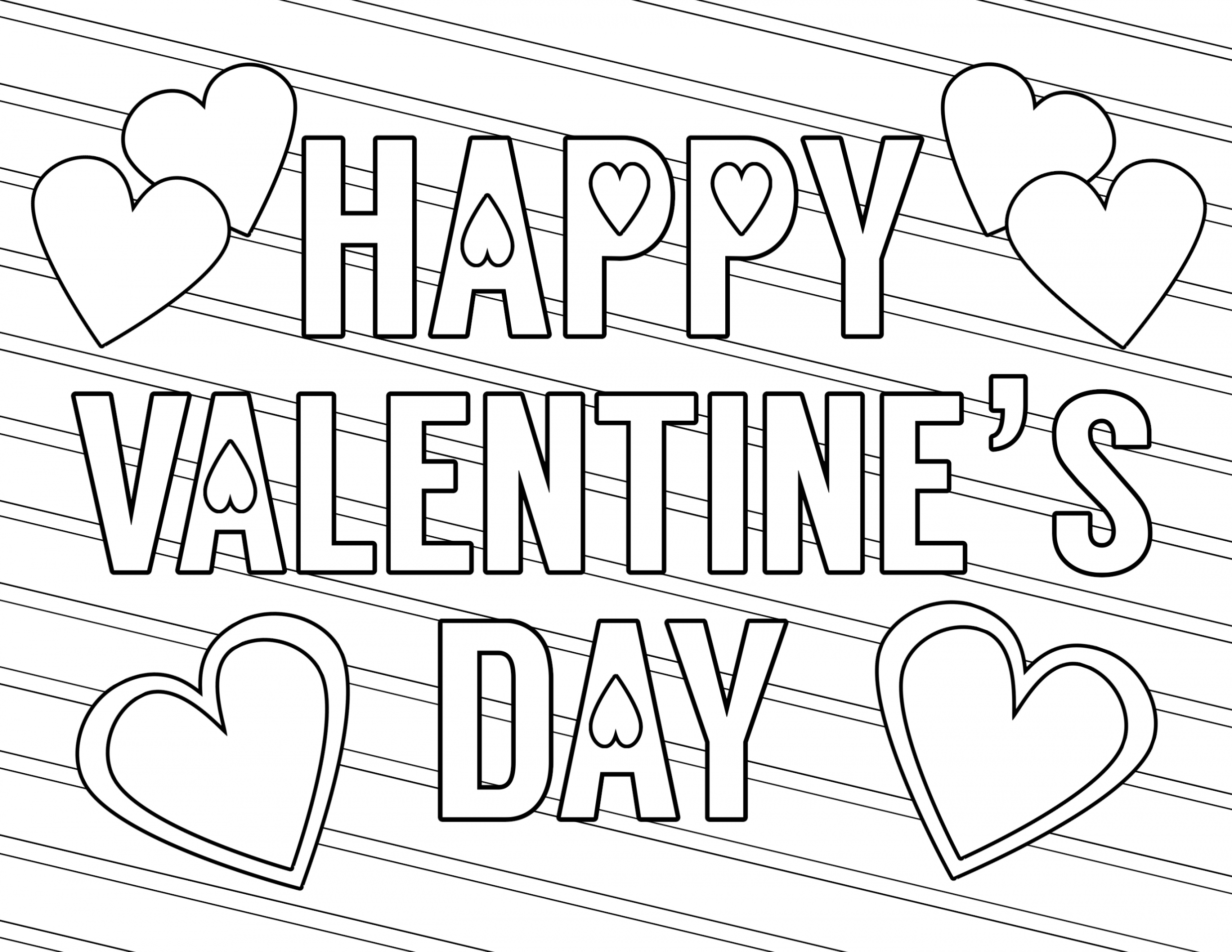 Free Printable Valentines Coloring Pages - Printable - Free Printable Valentine Coloring Pages - Paper Trail Design