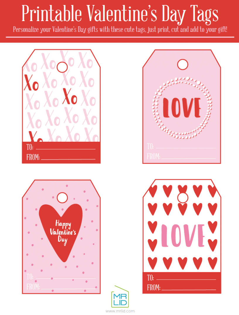 Free Valentines Printable Tags - Printable - Free Printable Valentine