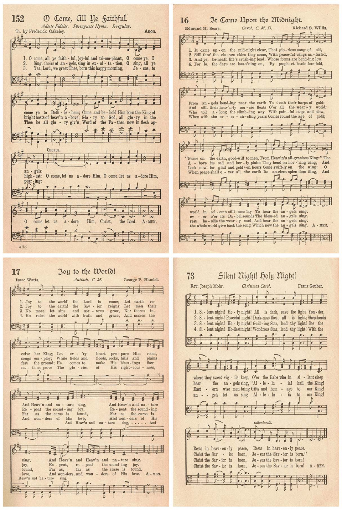 Free Printable Christmas Sheet Music - Printable - Free Printable Vintage Christmas Sheet Music Hymns - Rose Clearfield
