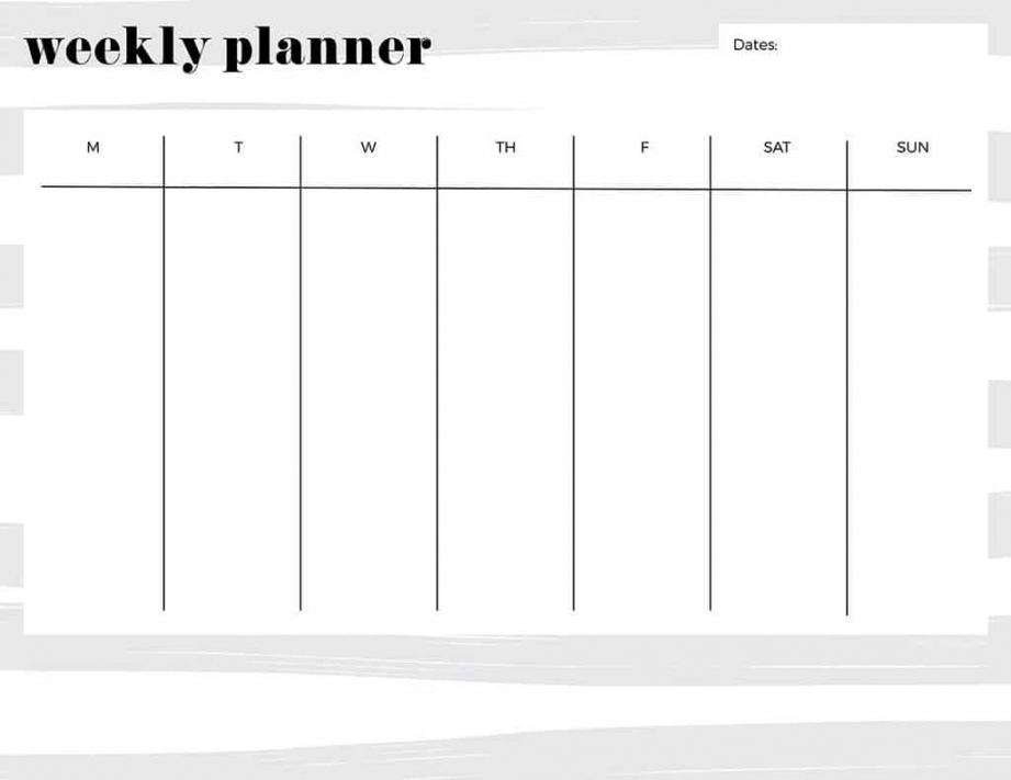 Free Weekly Printable Calendar - Printable - FREE printable weekly calendars — get your week organized!