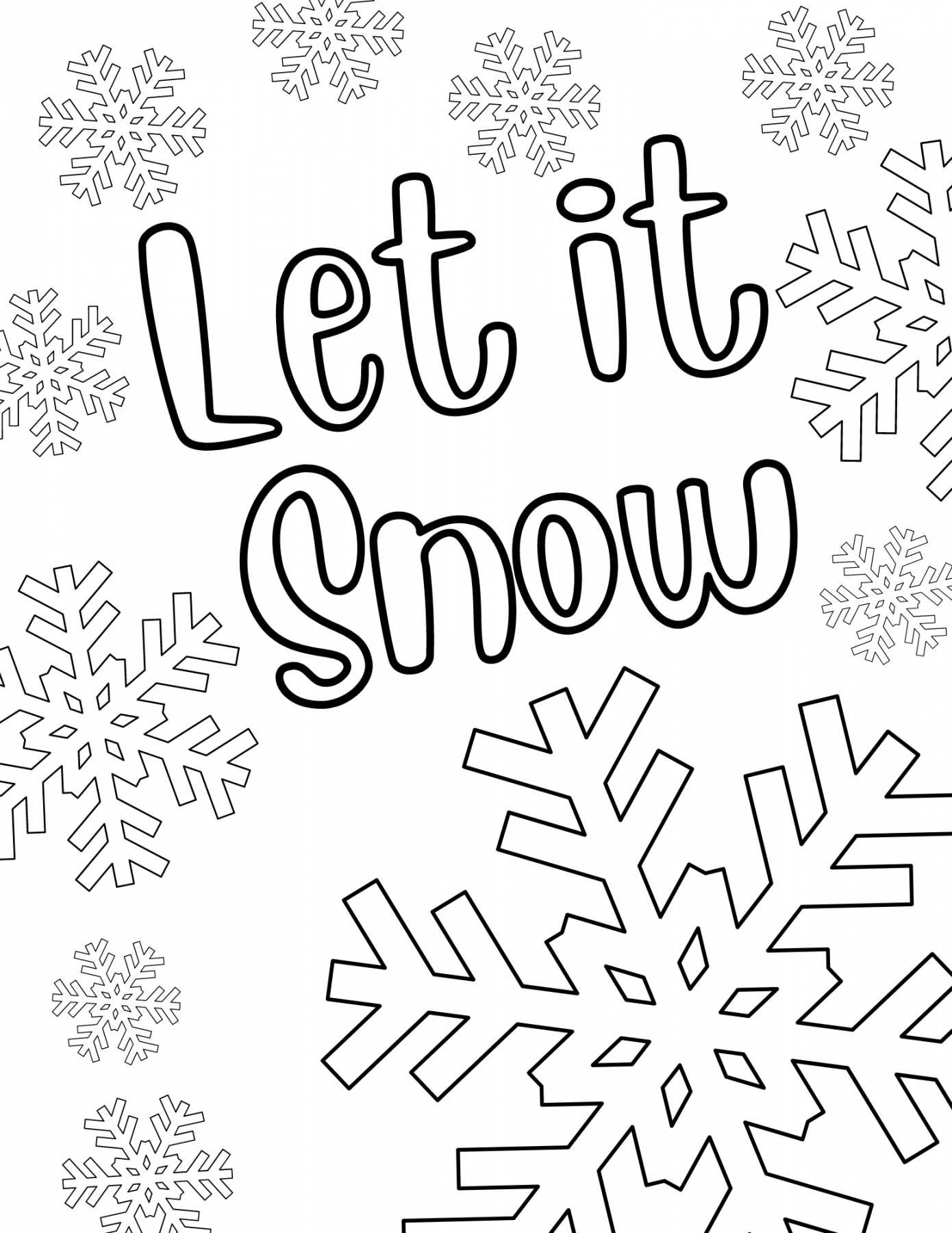 Free Printable Winter Coloring Pages - Printable - Free Printable Winter Coloring Pages for Kids