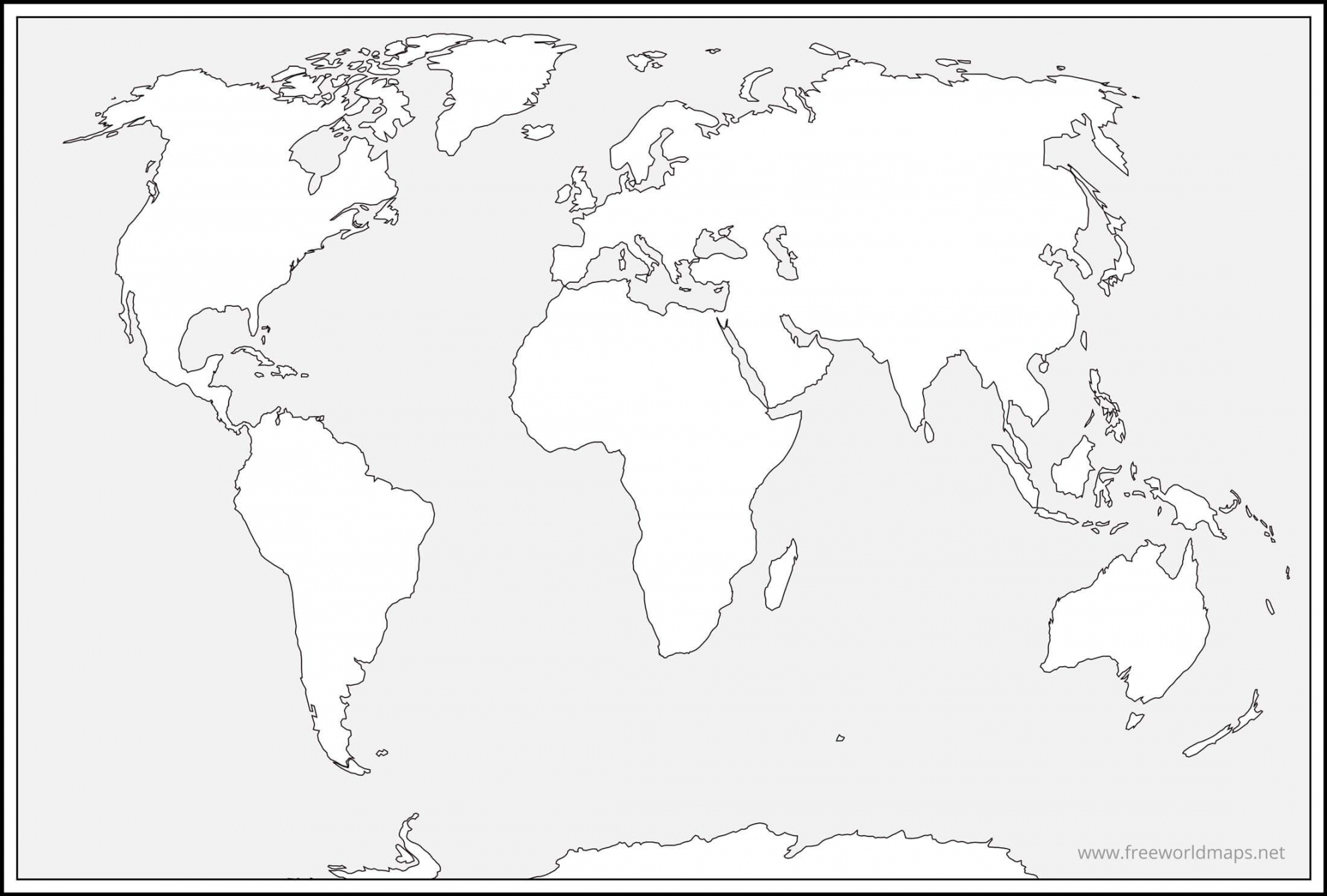 Free Printable World Map - Printable - Free printable world maps