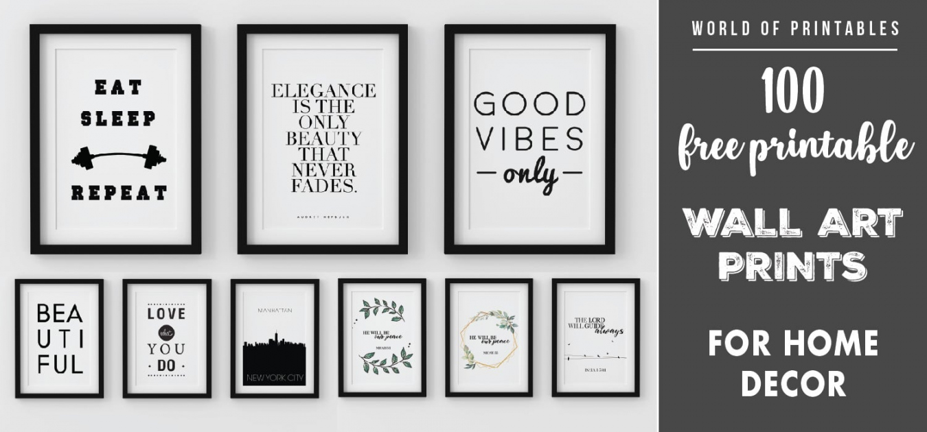 Free Printable Wall Art - Printable -  free printables wall art prints for your home - World of