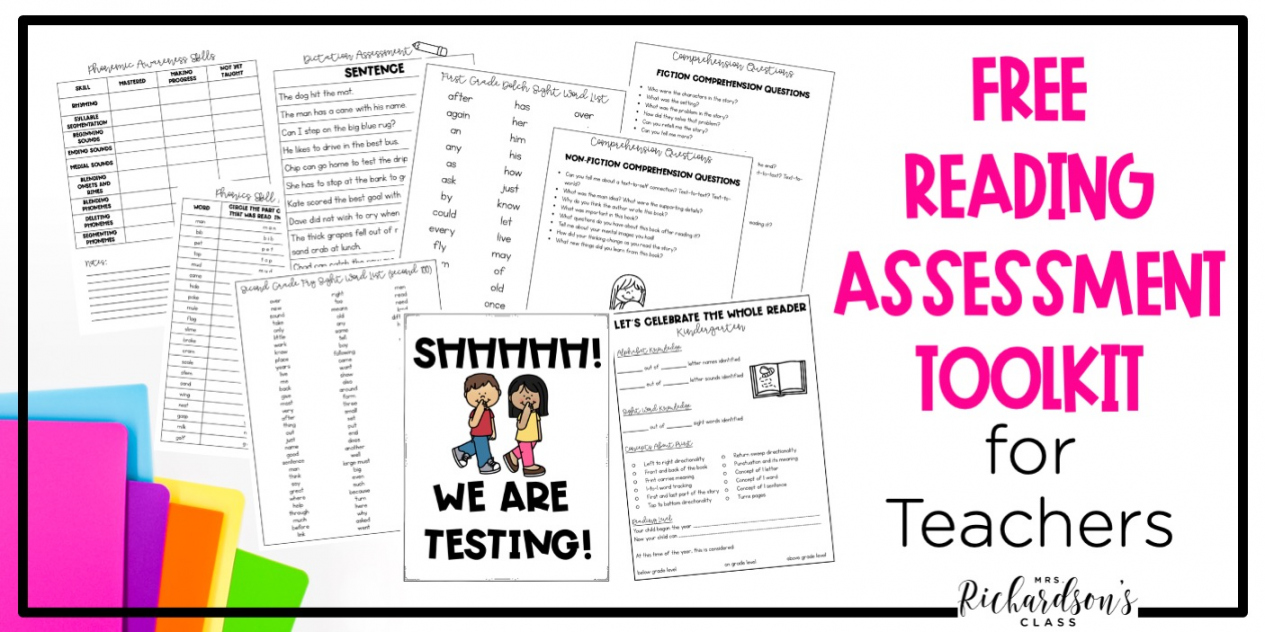 Free Printable Grade Level Assessment Test - Printable - FREE Reading Assessment Tools for Teachers for Easier Testing