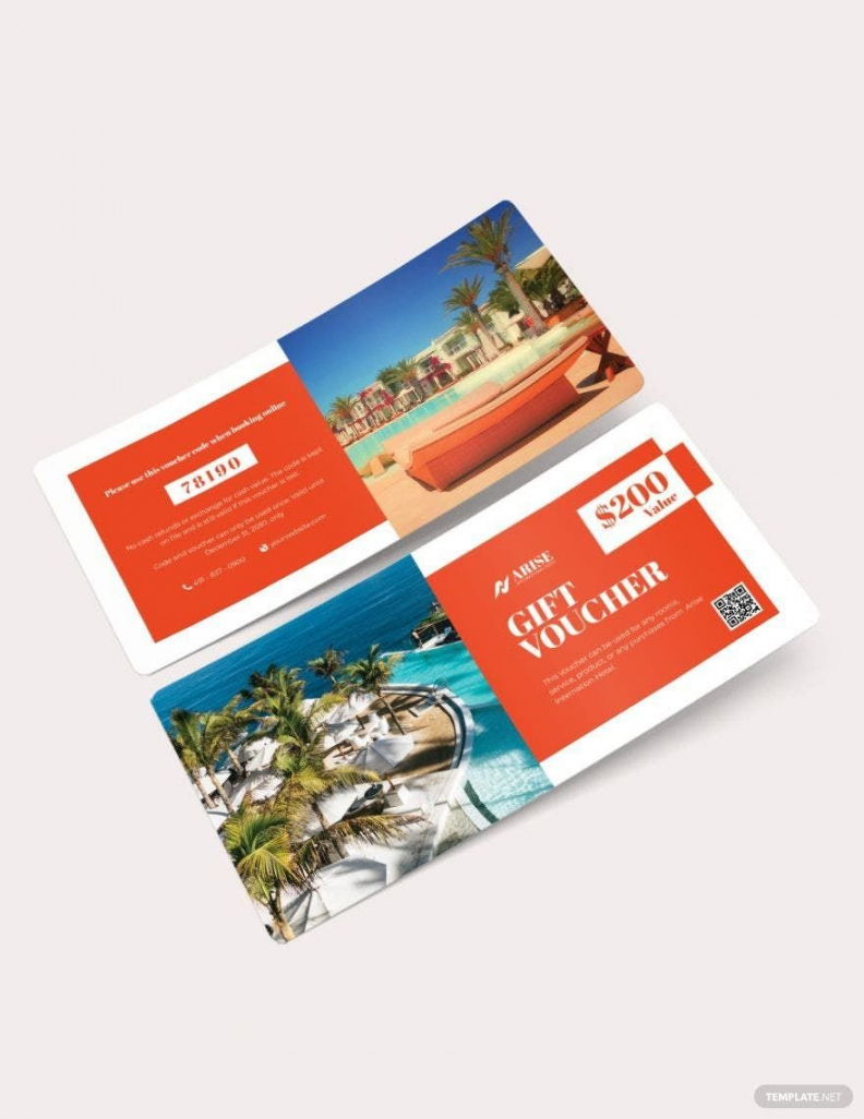 Free Printable Hotel Vouchers - Printable - Free Sample Hotel Voucher Template - Illustrator, Word, Apple