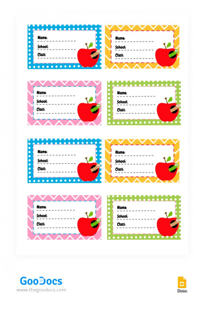 Free Printable Label Templates - Printable - Free School Book Label Template In Google Docs