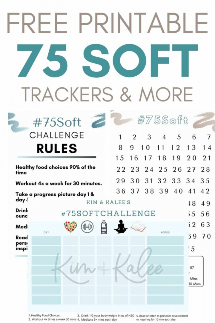 75 Soft Challenge Printable Free - Printable - Free  Soft Printable Calendar, Worksheet & Template –  Soft
