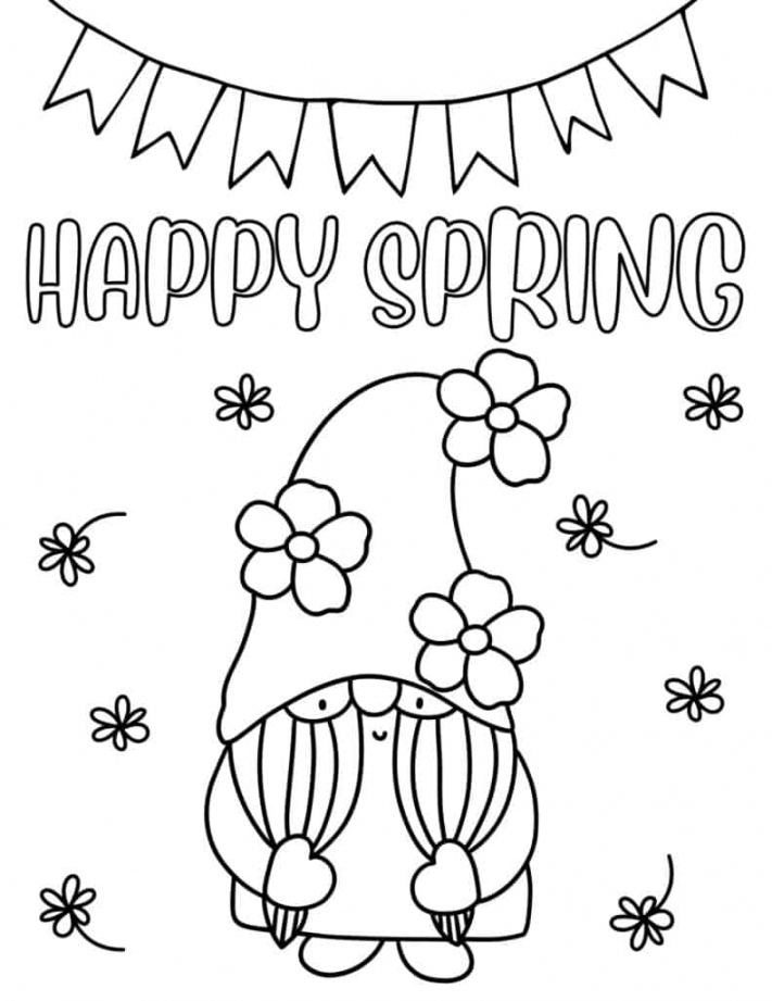 Free Spring Coloring Pages Printable - Printable -  Free Spring Coloring Pages for Kids and Adults - Prudent Penny