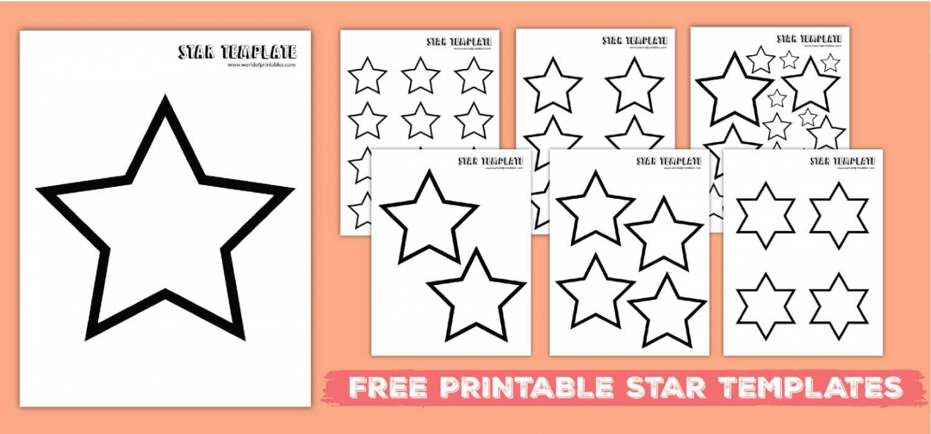 Free Star Printable Template - Printable - Free Star Template Printables - World of Printables