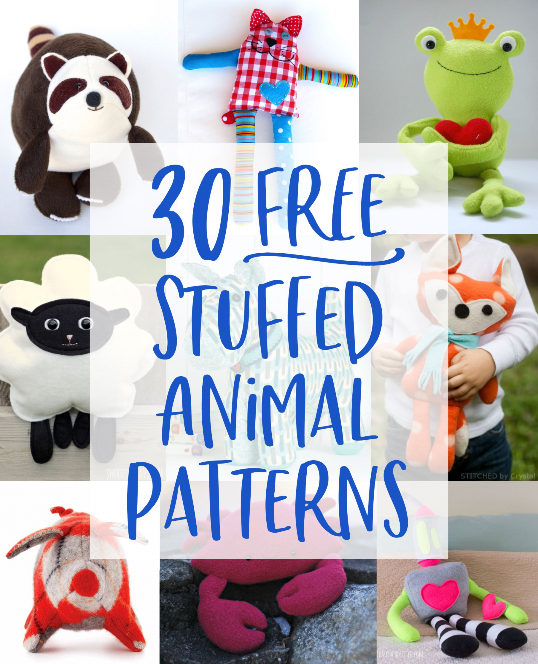 Cut Out Printable Free Easy Stuffed Animal Patterns - Printable -  FREE Stuffed Animal Patterns with Tutorials to Bring to Life
