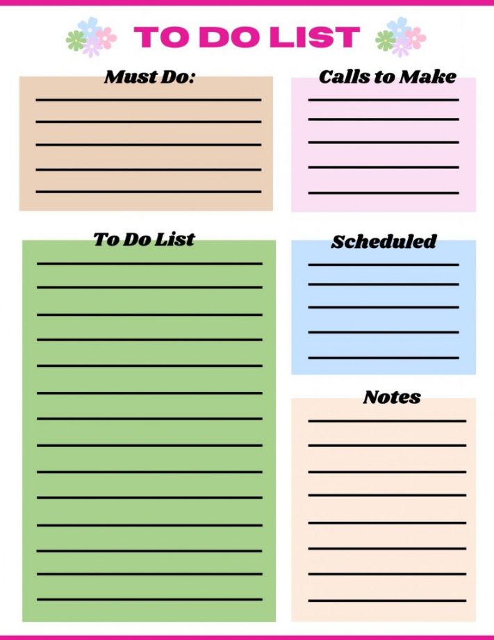 Free Printable To Do Lists To Get Organized - Printable -  Free To Do List Printable Templates To Get You Organized