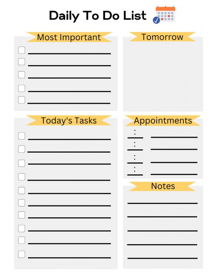 Free Printable To Do Lists - Printable -  Free To Do List Printable Templates To Get You Organized