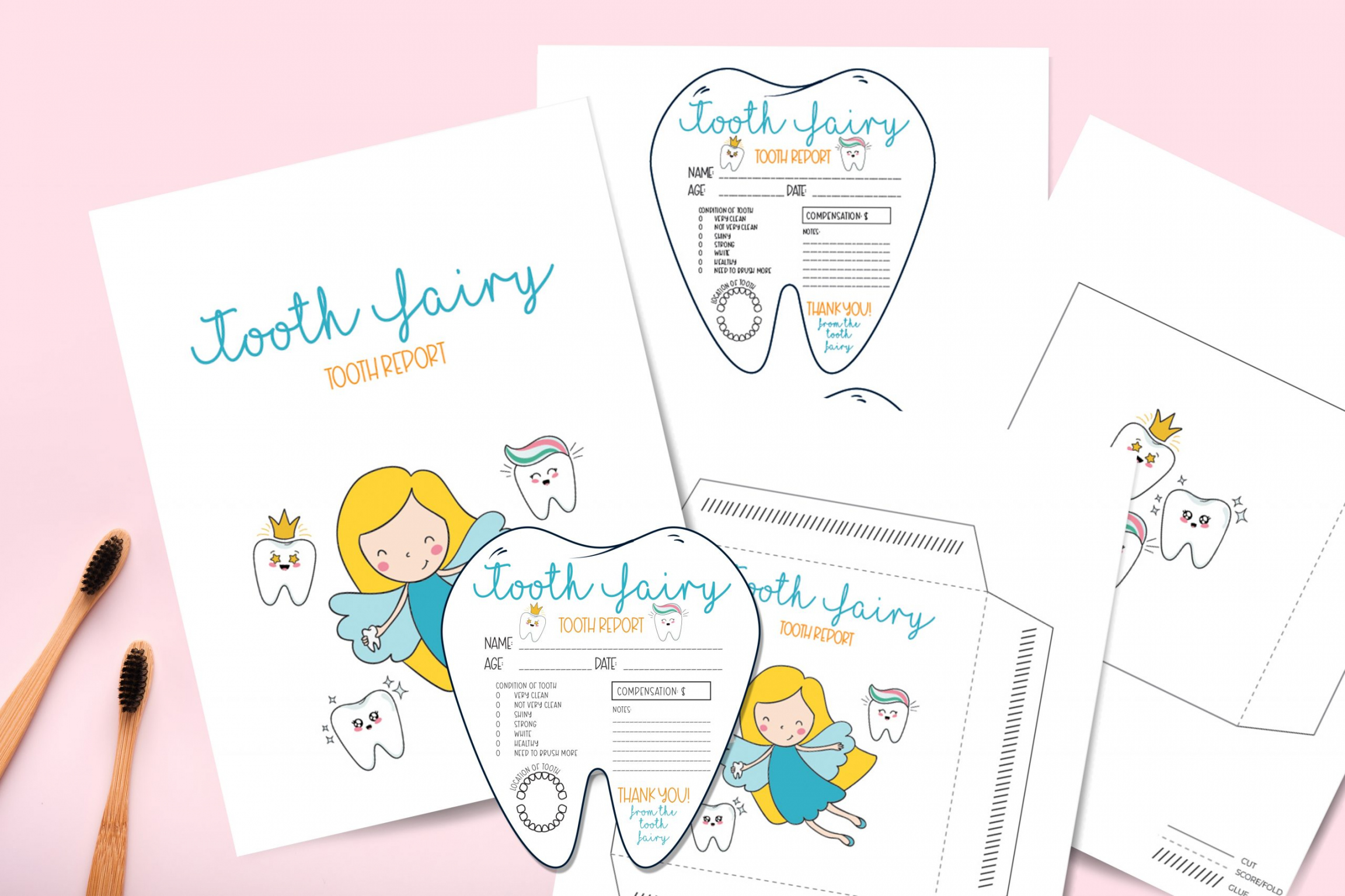 Tooth Fairy Free Printable - Printable - FREE Tooth Fairy Printable Note & Receipt For Extra Magic