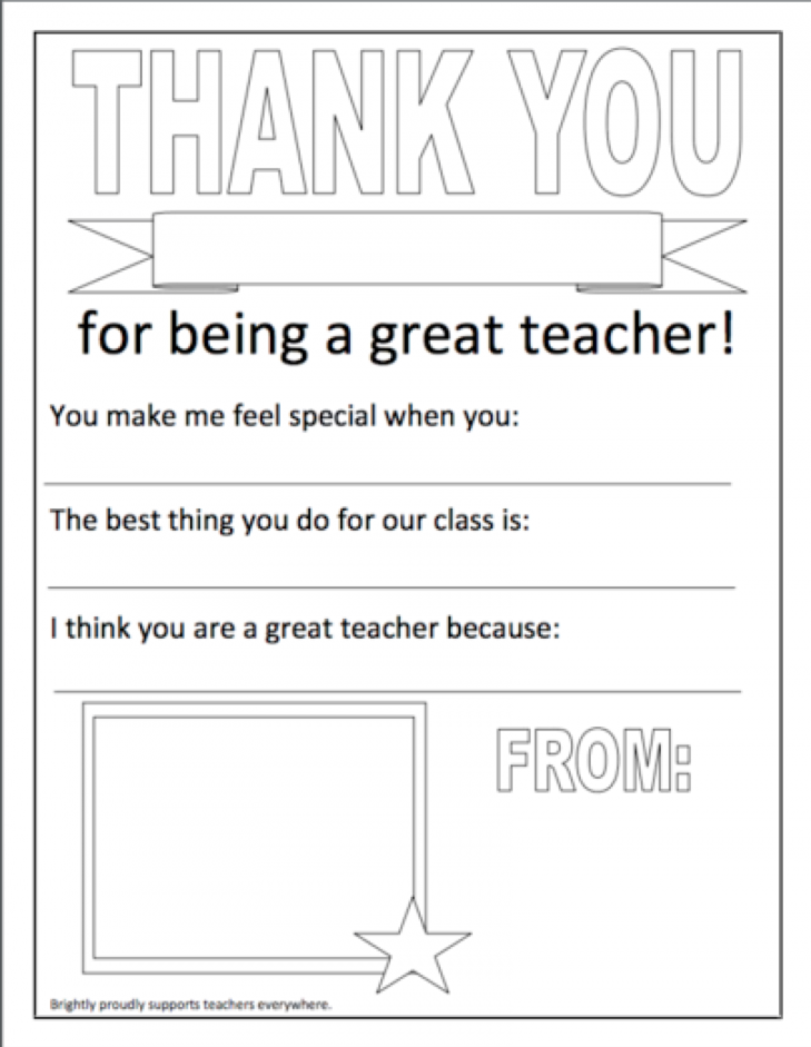 Free Teacher Appreciation Printables - Printable - Fun and Easy Printables for Teacher Appreciation Week  Brightly