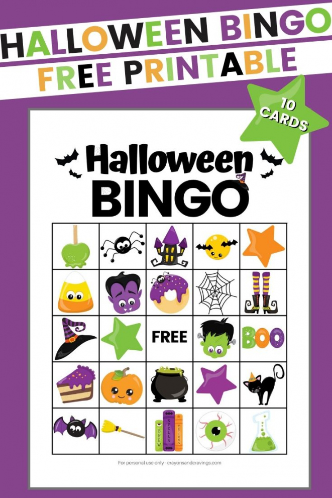 Free Printable Bingo Halloween - Printable - Halloween Bingo - FREE Printable Halloween Game for Kids