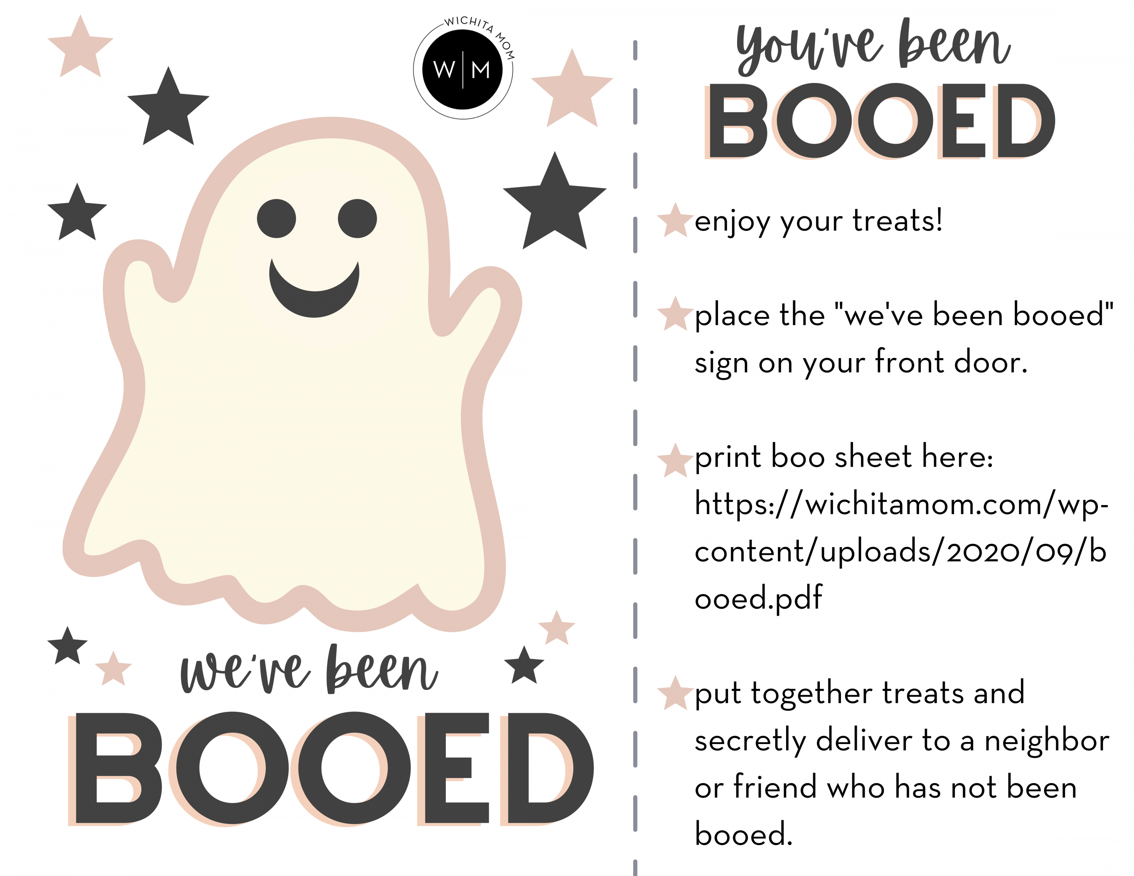You Ve Been Booed Free Printable - Printable - How to BOO Your Friends & Neighbors This Halloween