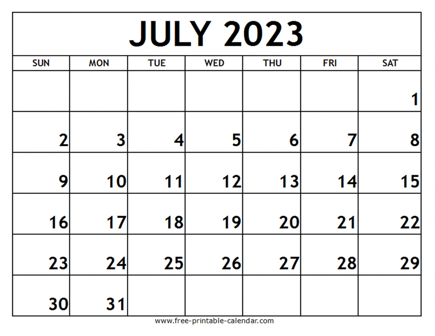 Free Printable Calendar July - Printable - July  Printable Calendar - Free-printable-calendar
